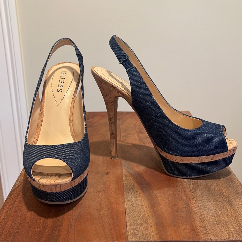 Guess size 6 platform heels